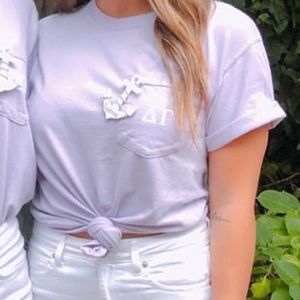 Delta Gamma Lilac Pocket Tee